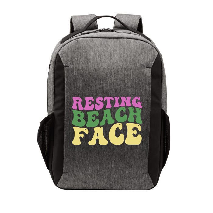 Resting Beach Face Funny Summer Vacation Vector Backpack