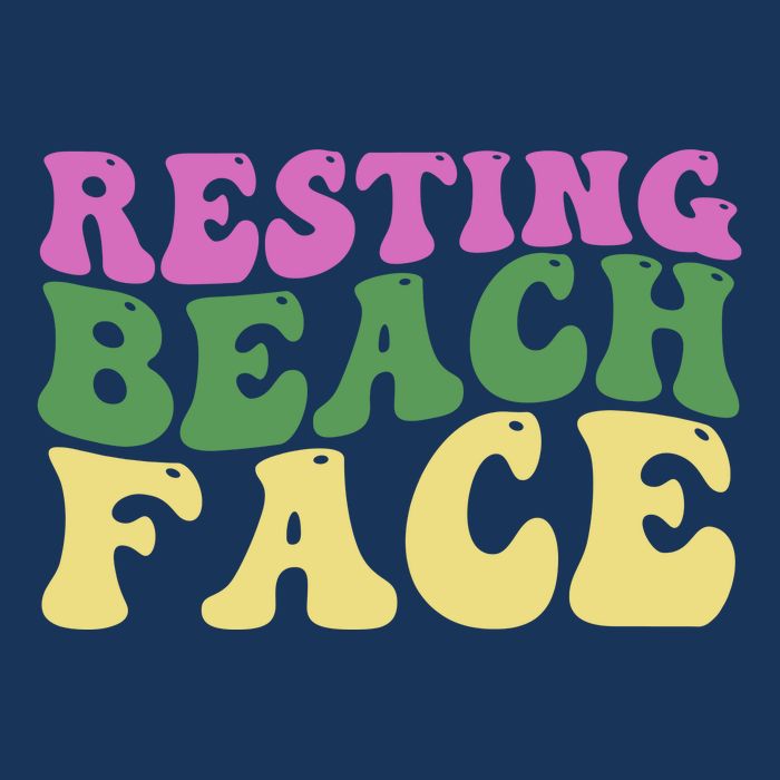 Resting Beach Face Funny Summer Vacation Infant Baby Jersey Bodysuit