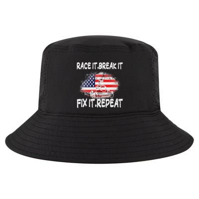 Race Break Fix Repeat Go Kart Cart Racer Gokart Racing Cool Comfort Performance Bucket Hat