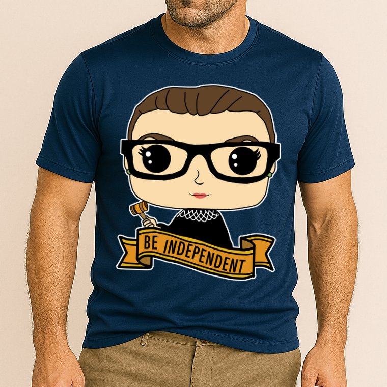 RBG Be Independent Cartoon Ruth Ginsburg Cooling Performance Crew T-Shirt