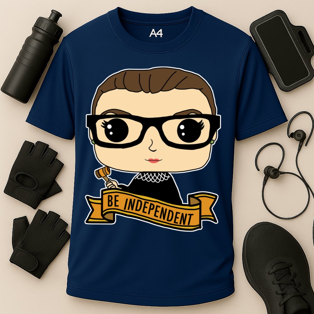 RBG Be Independent Cartoon Ruth Ginsburg Cooling Performance Crew T-Shirt