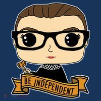RBG Be Independent Cartoon Ruth Ginsburg Flatbill Hat