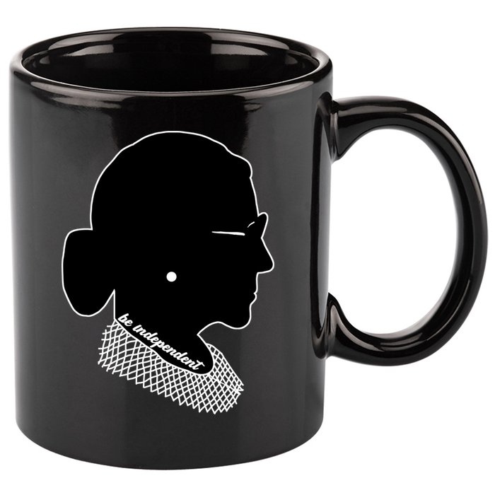 RBG Be Independent Classic Ruth Ginsburg 11oz C Handle Ceramic Mug