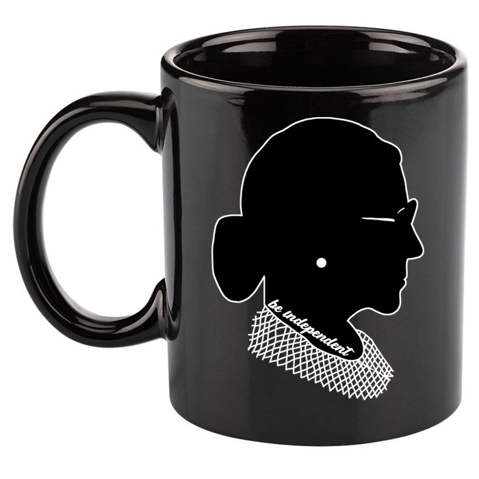 RBG Be Independent Classic Ruth Ginsburg 11oz C Handle Ceramic Mug
