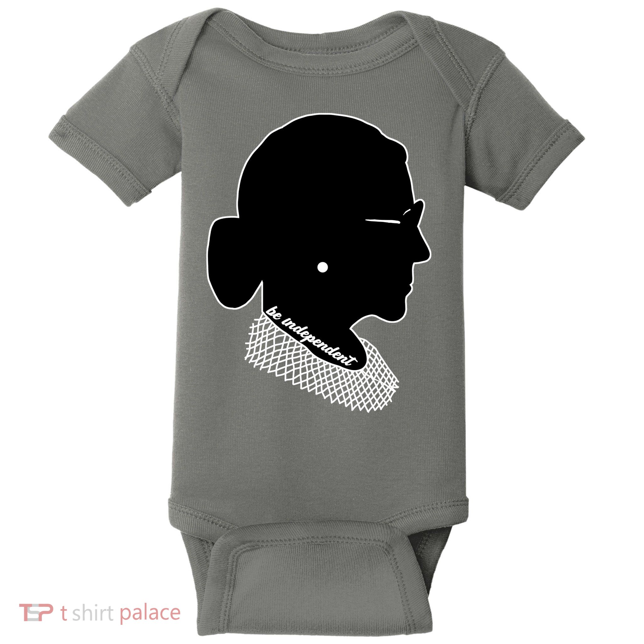RBG Be Independent Classic Ruth Ginsburg Baby Bodysuit