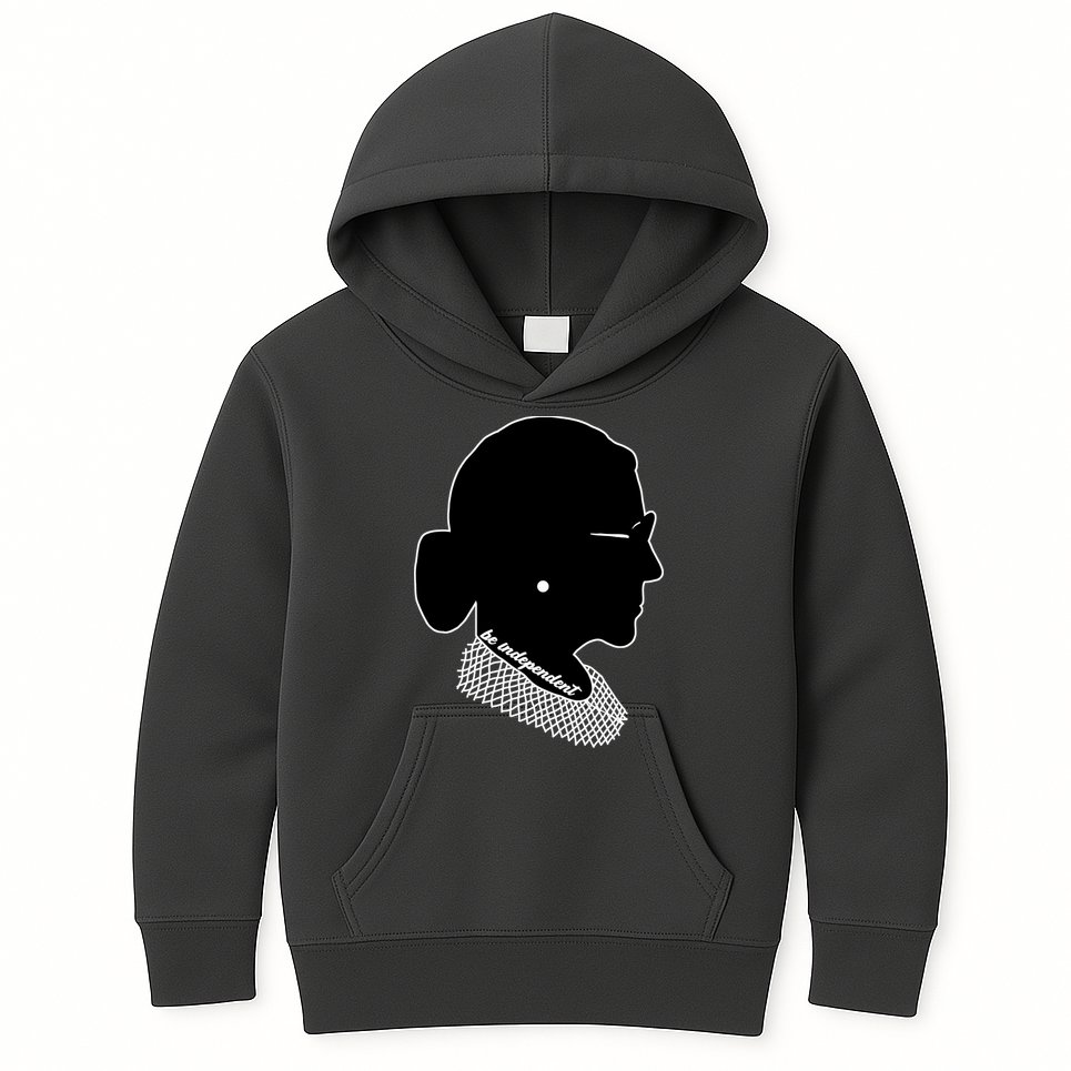 RBG Be Independent Classic Ruth Ginsburg Kids Hoodie