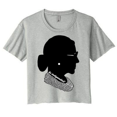 RBG Be Independent Classic Ruth Ginsburg Women's Crop Top Tee