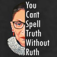 RBG Can't Spell Truth With Ruth Ginsburg Supreme Adult Drive Performance Visor