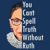 RBG Can't Spell Truth With Ruth Ginsburg Supreme Cooling Performance Crew T-Shirt