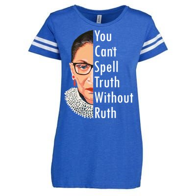 RBG Can't Spell Truth With Ruth Ginsburg Supreme Enza Ladies Jersey Football T-Shirt