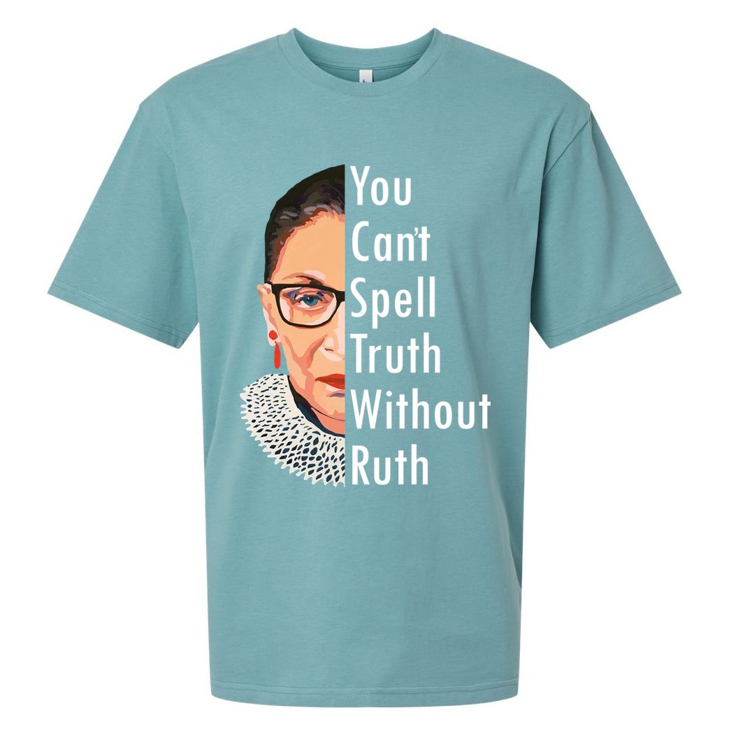 RBG Can't Spell Truth With Ruth Ginsburg Supreme Sueded Cloud Jersey T-Shirt