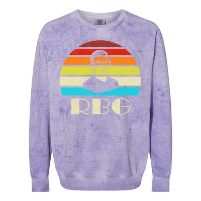 RBG Classic Ruth Bader Ginsburg Colorblast Crewneck Sweatshirt