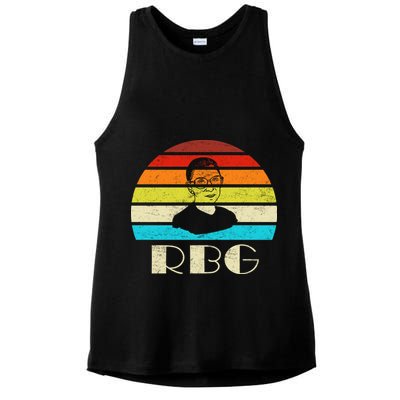 RBG Classic Ruth Bader Ginsburg Ladies PosiCharge Tri-Blend Wicking Tank