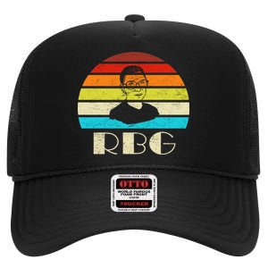 RBG Classic Ruth Bader Ginsburg High Crown Mesh Back Trucker Hat