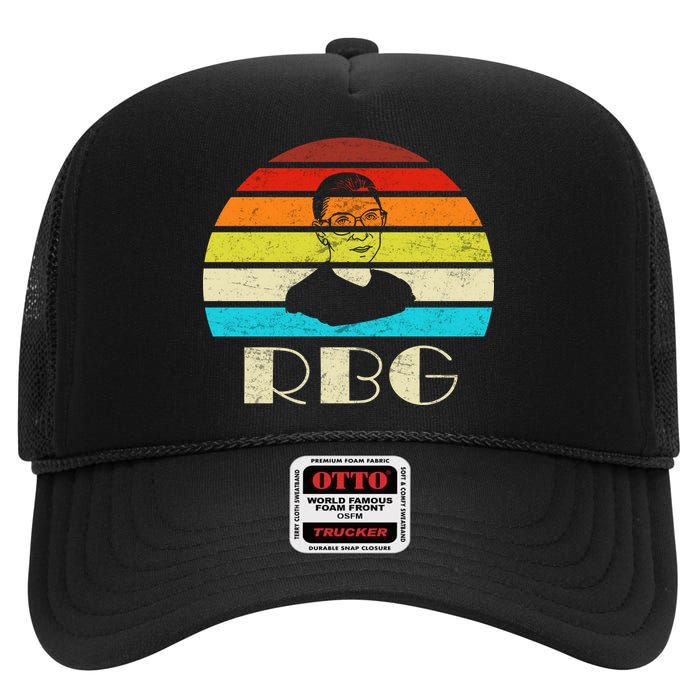 RBG Classic Ruth Bader Ginsburg High Crown Mesh Back Trucker Hat