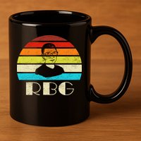 RBG Classic Ruth Bader Ginsburg 11oz C Handle Ceramic Mug