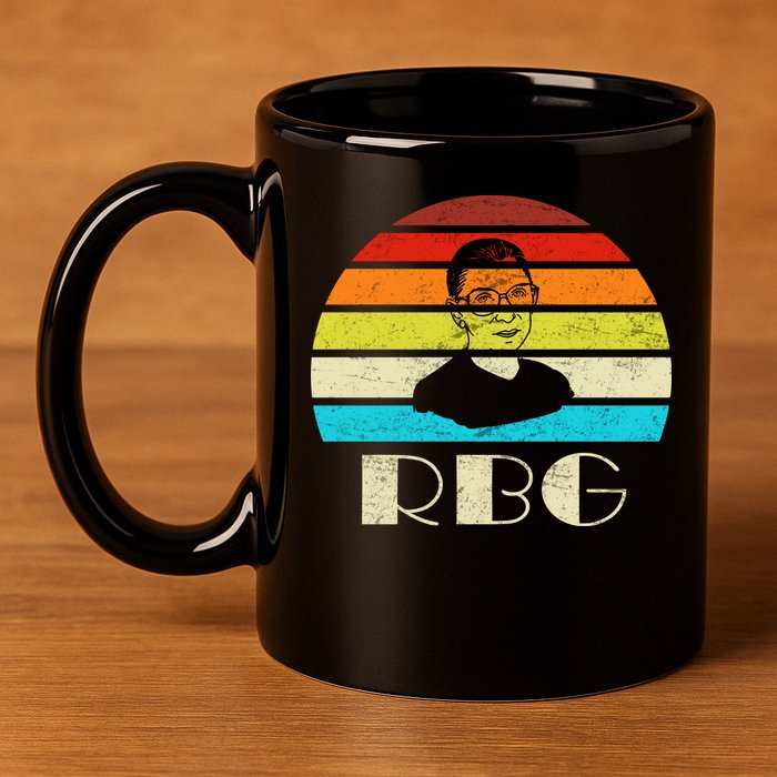 RBG Classic Ruth Bader Ginsburg 11oz C Handle Ceramic Mug