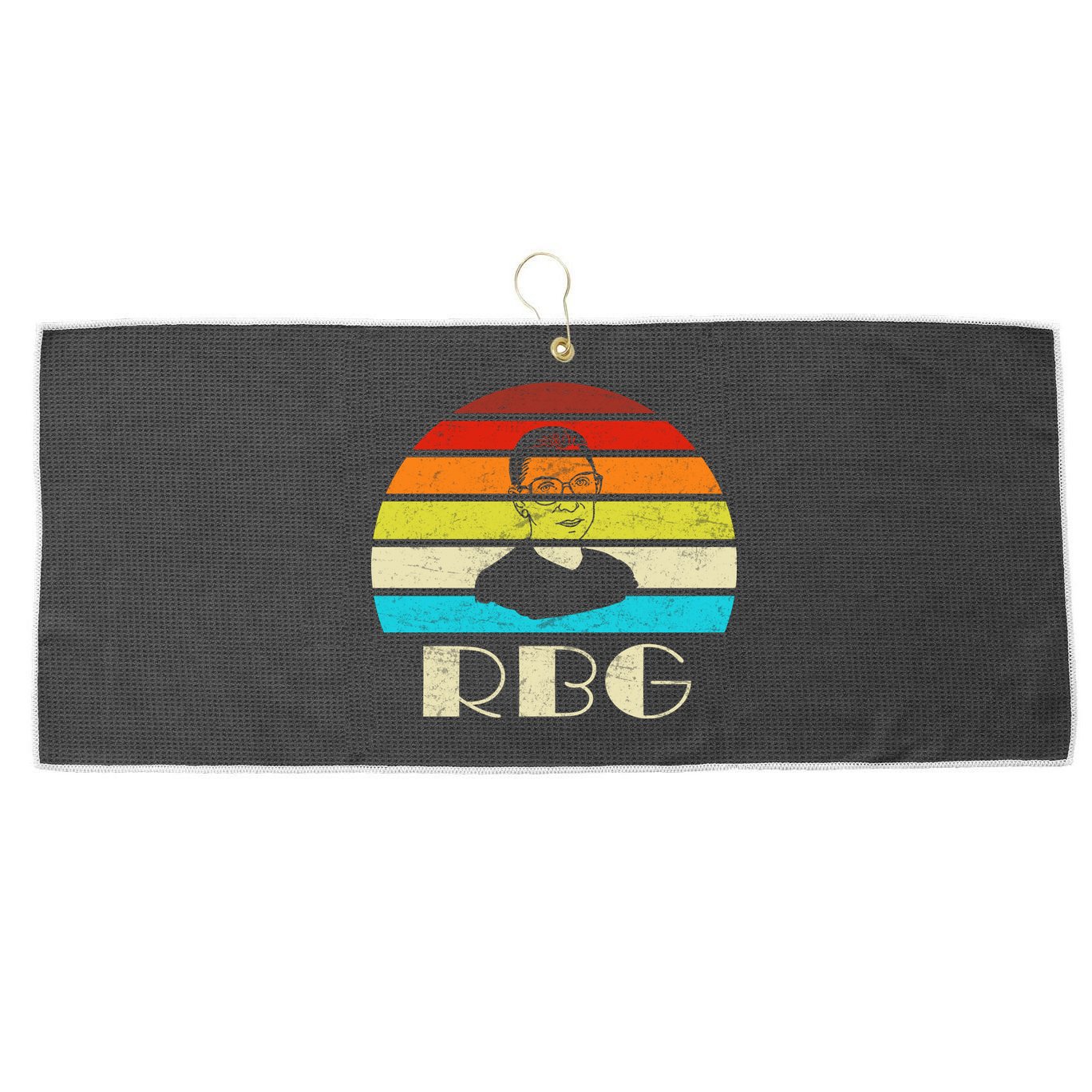 RBG Classic Ruth Bader Ginsburg Large Microfiber Waffle Golf Towel
