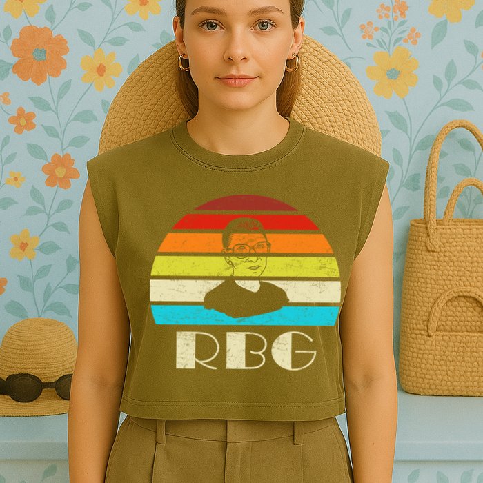 RBG Classic Ruth Bader Ginsburg Garment-Dyed Women's Muscle Tee