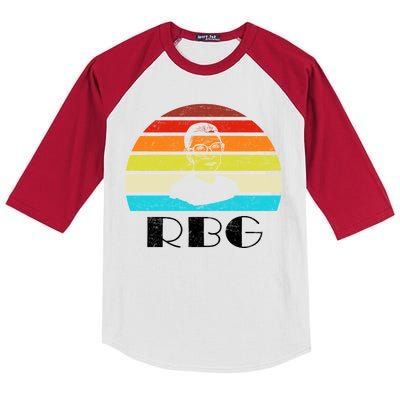 RBG Classic Ruth Bader Ginsburg Kids Colorblock Raglan Jersey