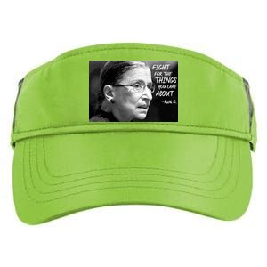 RBG Fight for the Things You Care About fff Adult Drive Performance Visor