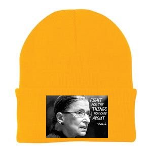 RBG Fight for the Things You Care About fff Knit Cap Winter Beanie