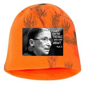 RBG Fight for the Things You Care About fff Kati - Camo Knit Beanie