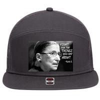 RBG Fight for the Things You Care About fff 7 Panel Mesh Trucker Snapback Hat