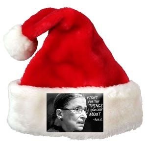 RBG Fight for the Things You Care About fff Premium Christmas Santa Hat