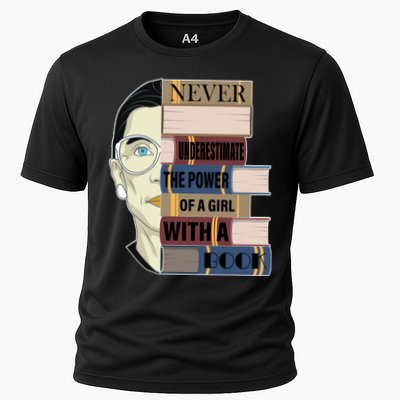 RBG Never Underestimate Power of Girl With Book Performance Shirt