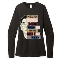 RBG Never Underestimate Power of Girl With Book Womens CVC Long Sleeve Shirt