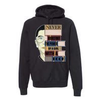 RBG Never Underestimate Power of Girl With Book Premium Hoodie