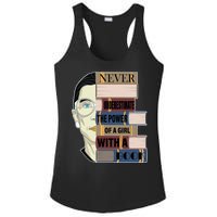 RBG Never Underestimate Power of Girl With Book Ladies PosiCharge Competitor Racerback Tank