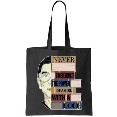 RBG Never Underestimate Power of Girl With Book Bag