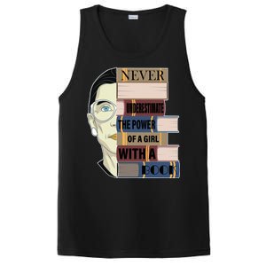 RBG Never Underestimate Power of Girl With Book PosiCharge Competitor Tank