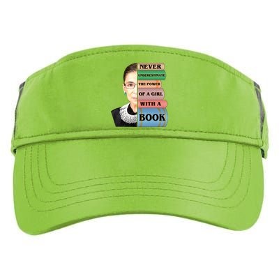 RBG Never Underestimate Ruth Bader Ginsburg Adult Drive Performance Visor