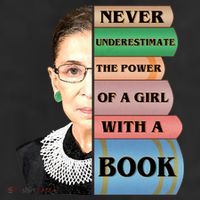 RBG Never Underestimate Ruth Bader Ginsburg Cool Comfort Performance Bucket Hat