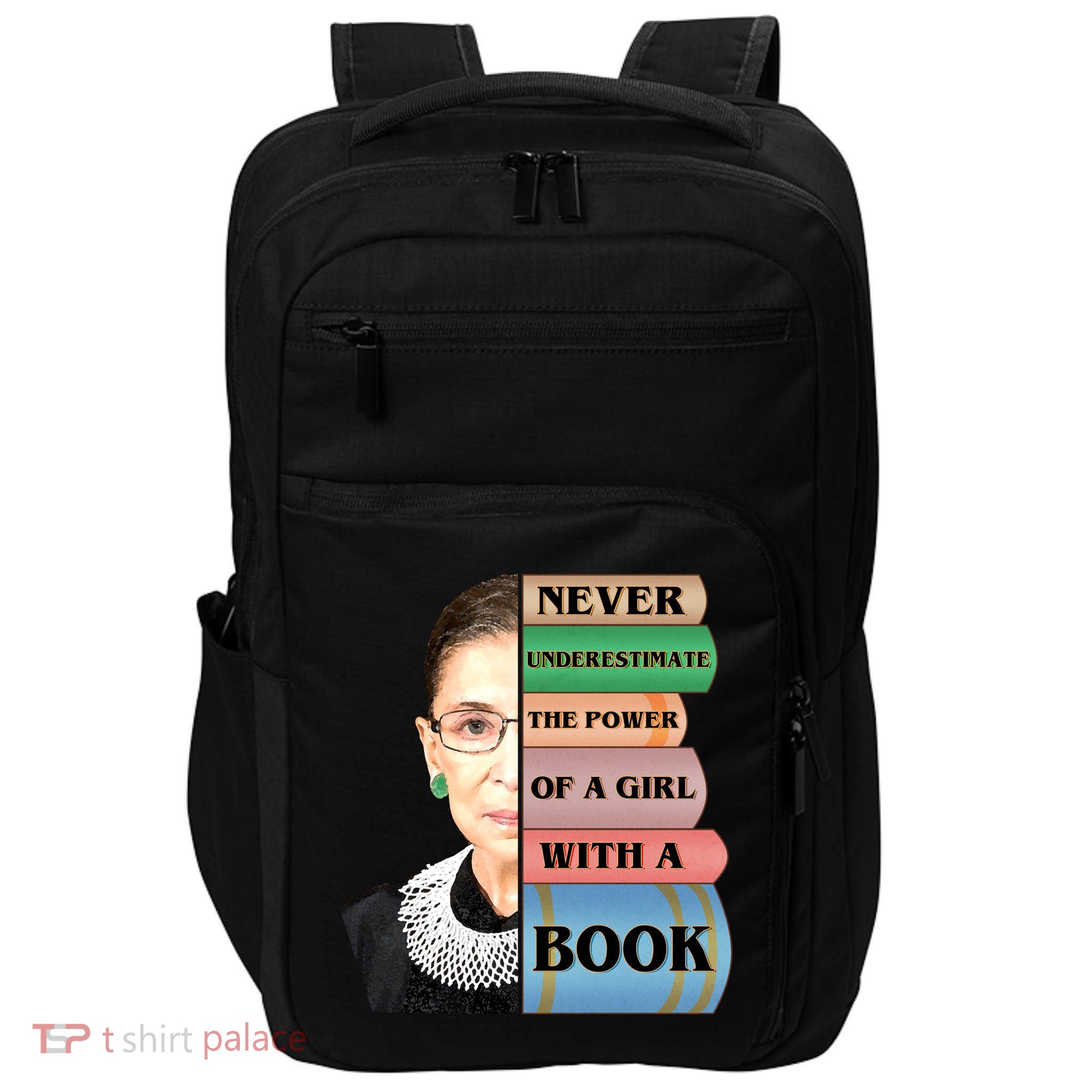 RBG Never Underestimate Ruth Bader Ginsburg Impact Tech Backpack