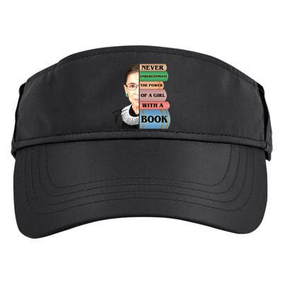 RBG Never Underestimate Ruth Bader Ginsburg Adult Drive Performance Visor