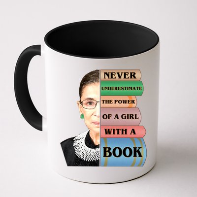 RBG Never Underestimate Ruth Bader Ginsburg Mug