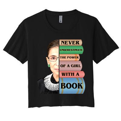 RBG Never Underestimate Ruth Bader Ginsburg Crop Top