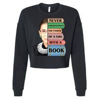 RBG Never Underestimate Ruth Bader Ginsburg Cropped Pullover Crew