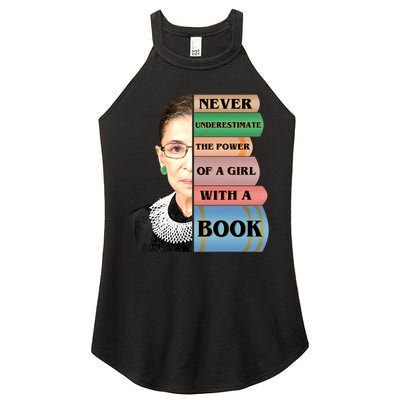 RBG Never Underestimate Ruth Bader Ginsburg Women's Perfect Tri Rocker Tank