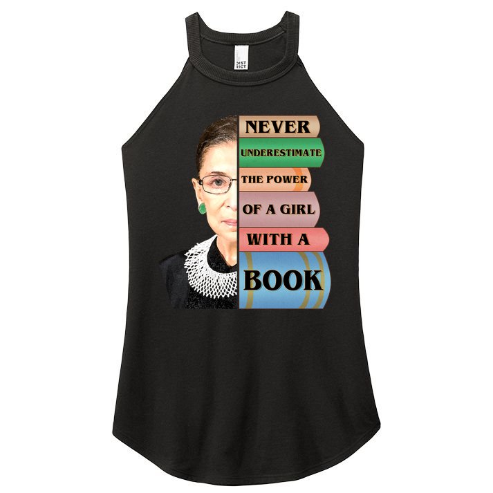 RBG Never Underestimate Ruth Bader Ginsburg Women's Perfect Tri Rocker Tank