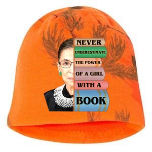 RBG Never Underestimate Ruth Bader Ginsburg Kati - Camo Knit Beanie