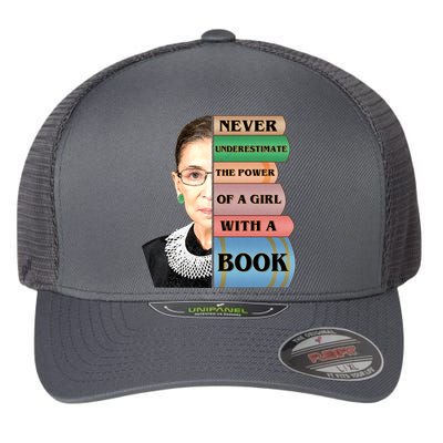 RBG Never Underestimate Ruth Bader Ginsburg Flexfit Unipanel Trucker Cap