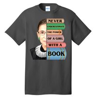 RBG Never Underestimate Ruth Bader Ginsburg Tall T-Shirt