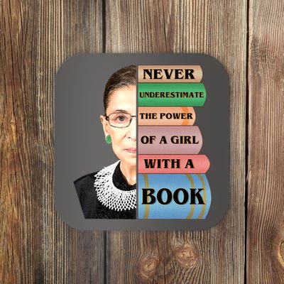 RBG Never Underestimate Ruth Bader Ginsburg Coaster