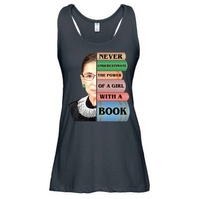 RBG Never Underestimate Ruth Bader Ginsburg Ladies Essential Flowy Tank