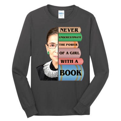 RBG Never Underestimate Ruth Bader Ginsburg Tall Long Sleeve T-Shirt